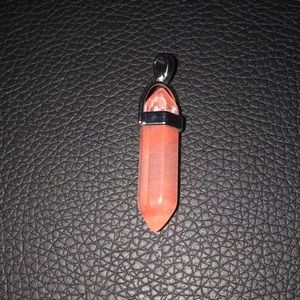 pink chakra crystal necklace